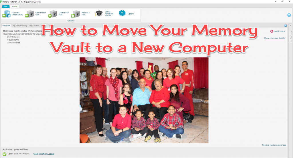 How to Move Your Memory Vault to a New Computer